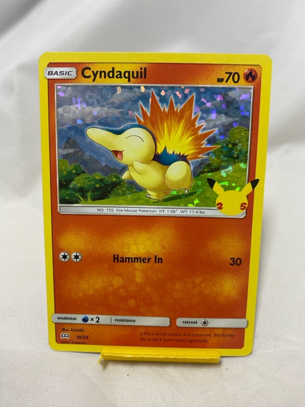 Pokemon Cyndaquil 10/25 McDonald's Collection 2021 Holo  NM